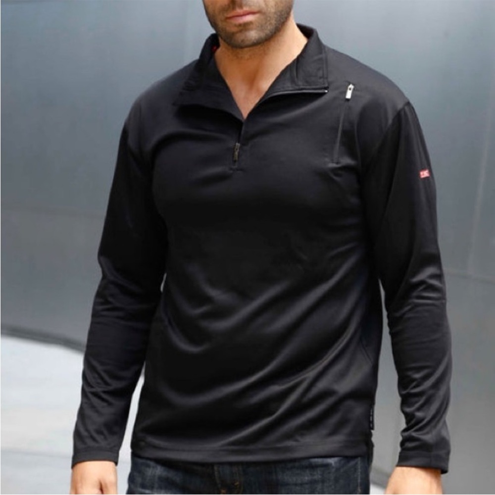 SCOTTeVEST QZip Performance Pullover w/Hidden Pockets Black Men’s Size XXL NWT